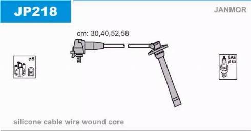 Janmor JP218 - Ignition Cable Kit autospares.lv