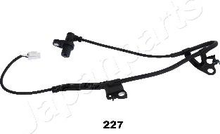 Japanparts ABS-227 - Sensor, wheel speed autospares.lv