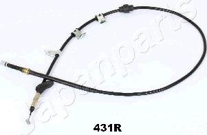 Japanparts BC-431R - Cable, parking brake autospares.lv