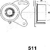 Japanparts BE-511 - Tensioner, timing belt autospares.lv