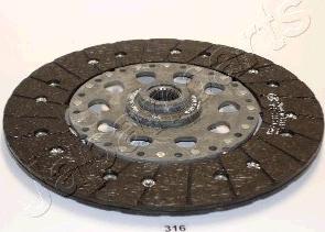 Japanparts DF-316 - Clutch Disc autospares.lv