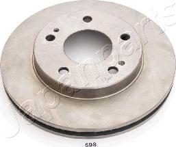 Japanparts DI-598 - Brake Disc autospares.lv