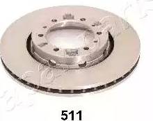 Japanparts DI-511 - Brake Disc autospares.lv