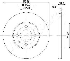 Japanparts DI-0935 - Brake Disc autospares.lv