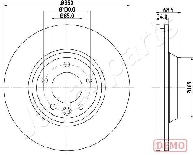 Japanparts DI-0931C - Brake Disc autospares.lv