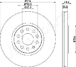 Japanparts DI-0933 - Brake Disc autospares.lv