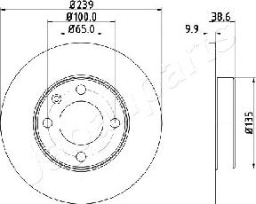 Japanparts DI-0937 - Brake Disc autospares.lv