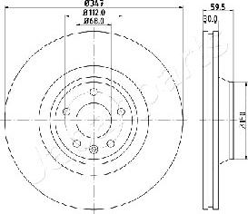 Japanparts DI-0925 - Brake Disc autospares.lv