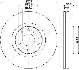 Japanparts DI-0926 - Brake Disc autospares.lv