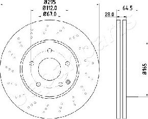 Japanparts DI-0519 - Brake Disc autospares.lv