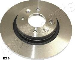 Japanparts DI-035 - Brake Disc autospares.lv