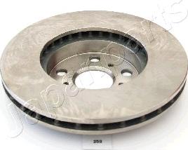 Japanparts DI-258 - Brake Disc autospares.lv