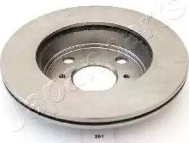 Japanparts DI-261 - Brake Disc autospares.lv