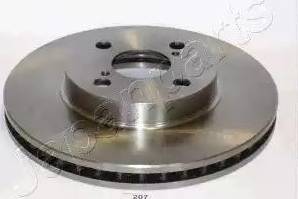 Japanparts DI-207 - Brake Disc autospares.lv