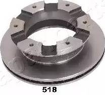 Japanparts DP-518 - Brake Disc autospares.lv