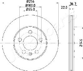 Japanparts DP-0904 - Brake Disc autospares.lv