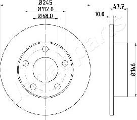 Japanparts DP-0905 - Brake Disc autospares.lv