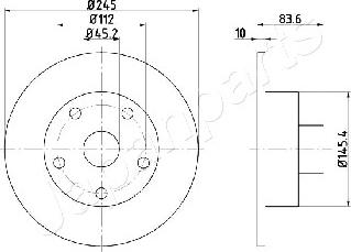 Japanparts DP-0906 - Brake Disc autospares.lv