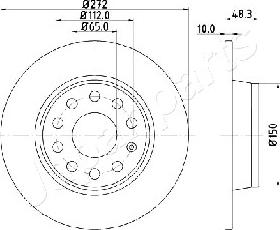 Japanparts DP-0901 - Brake Disc autospares.lv