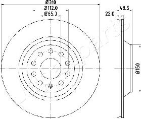 Japanparts DP-0903 - Brake Disc autospares.lv