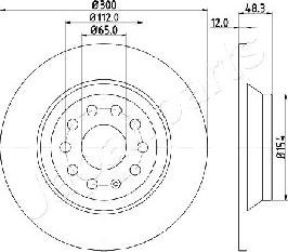 Japanparts DP-0920 - Brake Disc autospares.lv