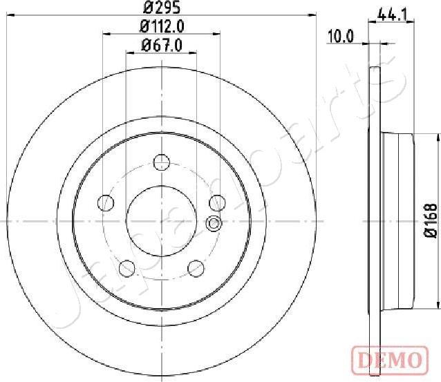 Japanparts DP-0503C - Brake Disc autospares.lv