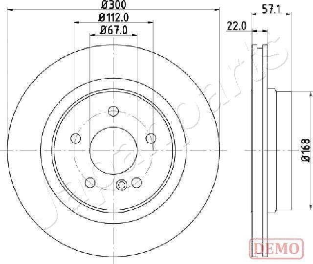 Japanparts DP-0510C - Brake Disc autospares.lv