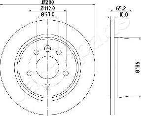 Japanparts DP-0530 - Brake Disc autospares.lv