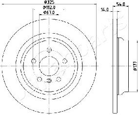 Japanparts DP-0521 - Brake Disc autospares.lv