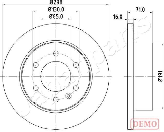 Japanparts DP-0527C - Brake Disc autospares.lv