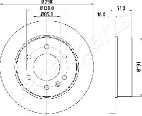 Japanparts DP-0527 - Brake Disc autospares.lv