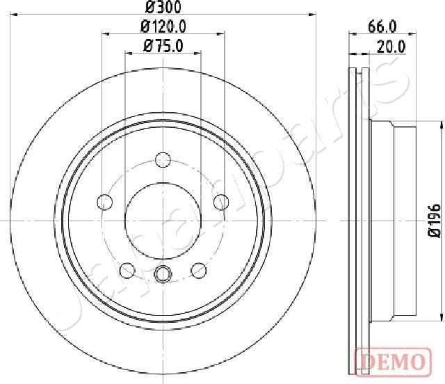 Japanparts DP-0117C - Brake Disc autospares.lv