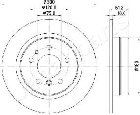 Japanparts DP-0117 - Brake Disc autospares.lv