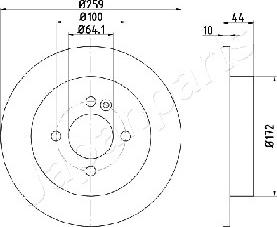 Japanparts DP-0132 - Brake Disc autospares.lv