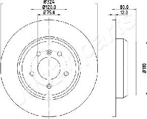 Japanparts DP-0137 - Brake Disc autospares.lv