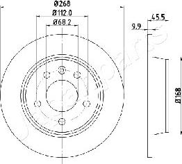 Japanparts DP-0306 - Brake Disc autospares.lv