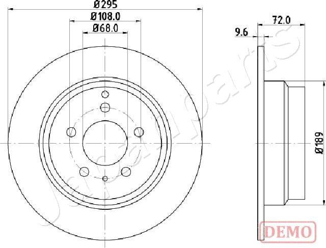 Japanparts DP-0319C - Brake Disc autospares.lv