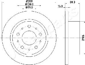 Japanparts DP-0217 - Brake Disc autospares.lv