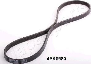 Japanparts DV-4PK0980 - V-Ribbed Belt autospares.lv