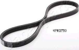 Japanparts DV-4PK0750 - V-Ribbed Belt autospares.lv