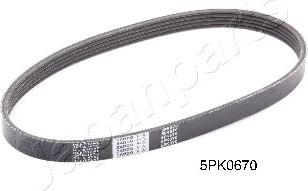 Japanparts DV-5PK0670 - V-Ribbed Belt autospares.lv