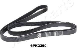 Japanparts DV-6PK2250 - V-Ribbed Belt autospares.lv