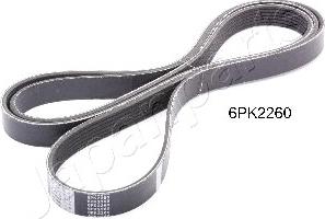 Japanparts DV-6PK2260 - V-Ribbed Belt autospares.lv