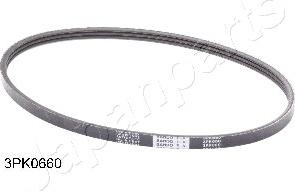 Japanparts DV-3PK0660 - V-Ribbed Belt autospares.lv