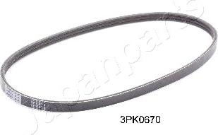 Japanparts DV-3PK0670 - V-Ribbed Belt autospares.lv