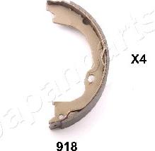 Japanparts GF-918AF - Brake Shoe Set, parking brake autospares.lv