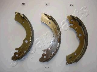 Japanparts GF-411AF - Brake Shoe Set autospares.lv