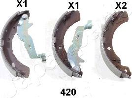 Japanparts GF-420AF - Brake Shoe Set autospares.lv