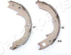 Japanparts GF-515AF - Brake Shoe Set, parking brake autospares.lv