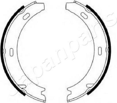 Japanparts GF-0501AF - Brake Shoe Set, parking brake autospares.lv